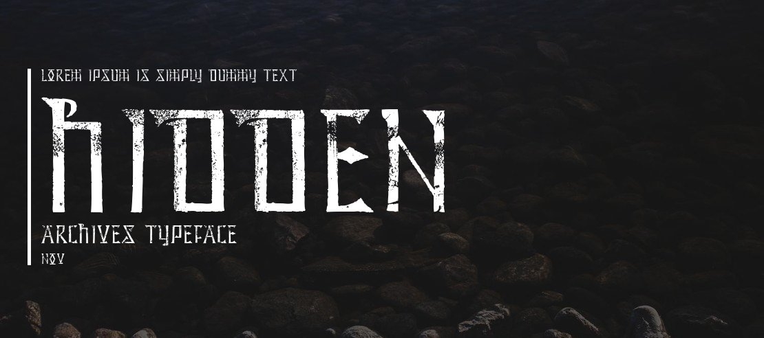 Hidden Archives Font