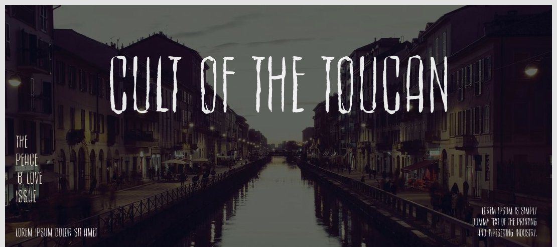 Cult of the toucan Font