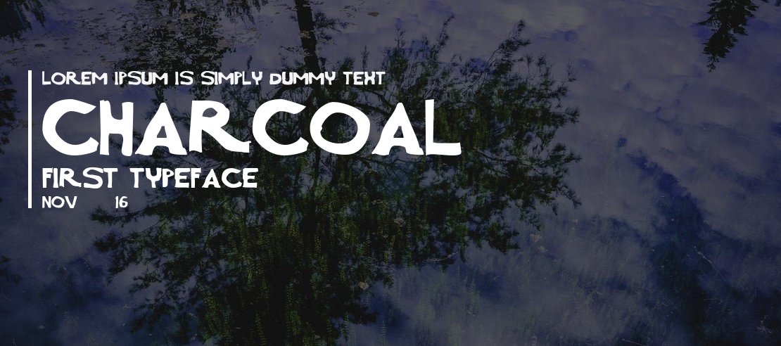 Charcoal first Font