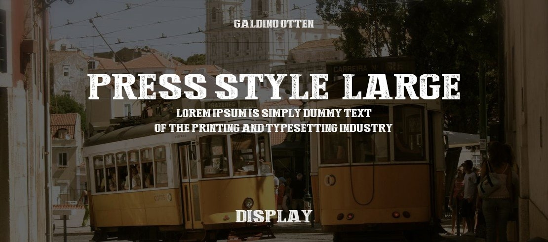 Press Style  Large Font