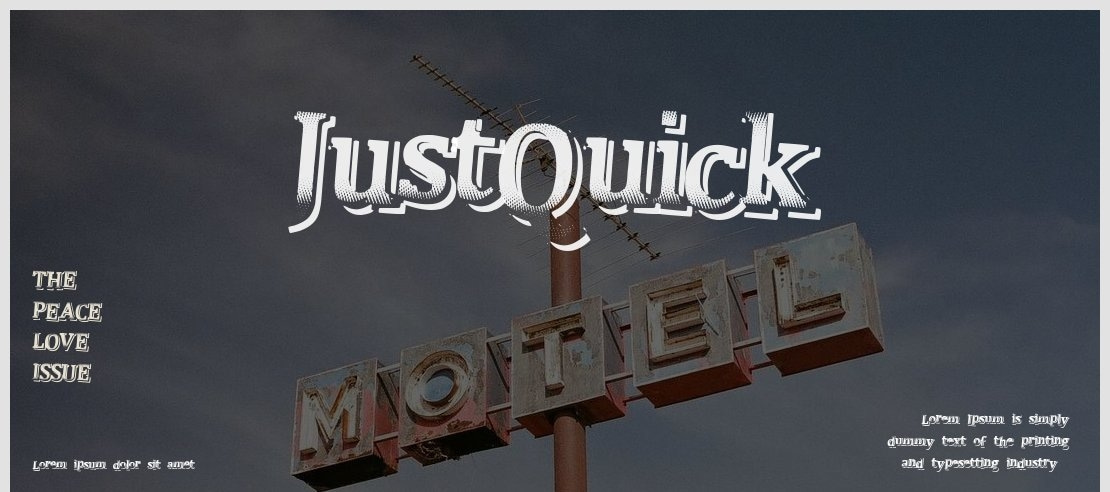 JustQuick Font