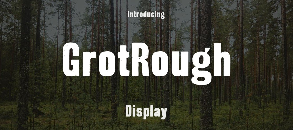 GrotRough Font