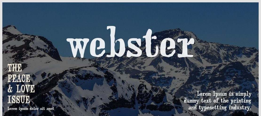 webster Font