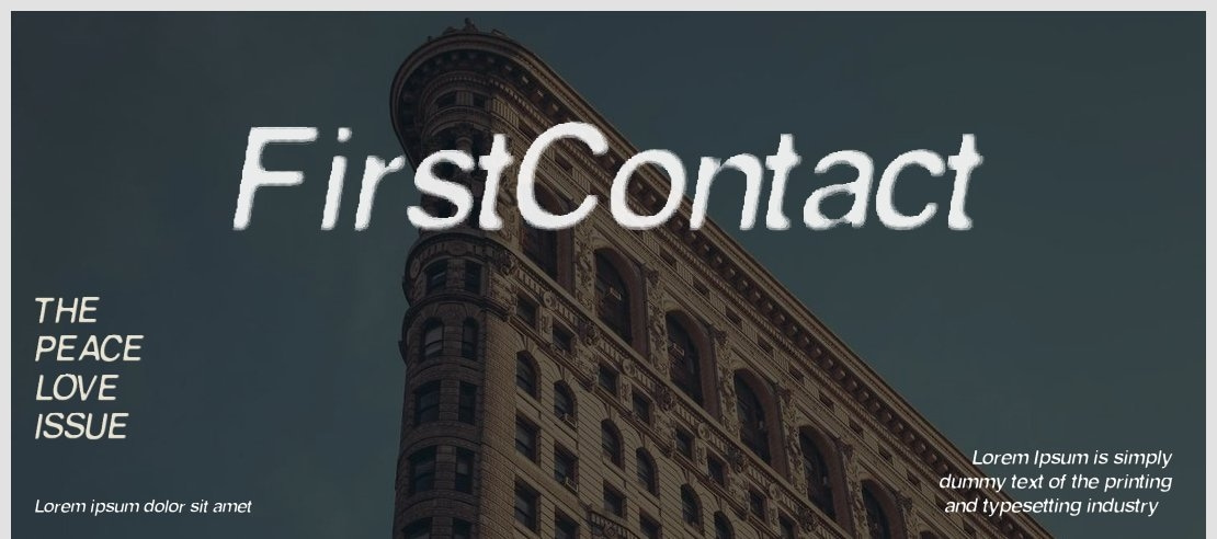 FirstContact Font