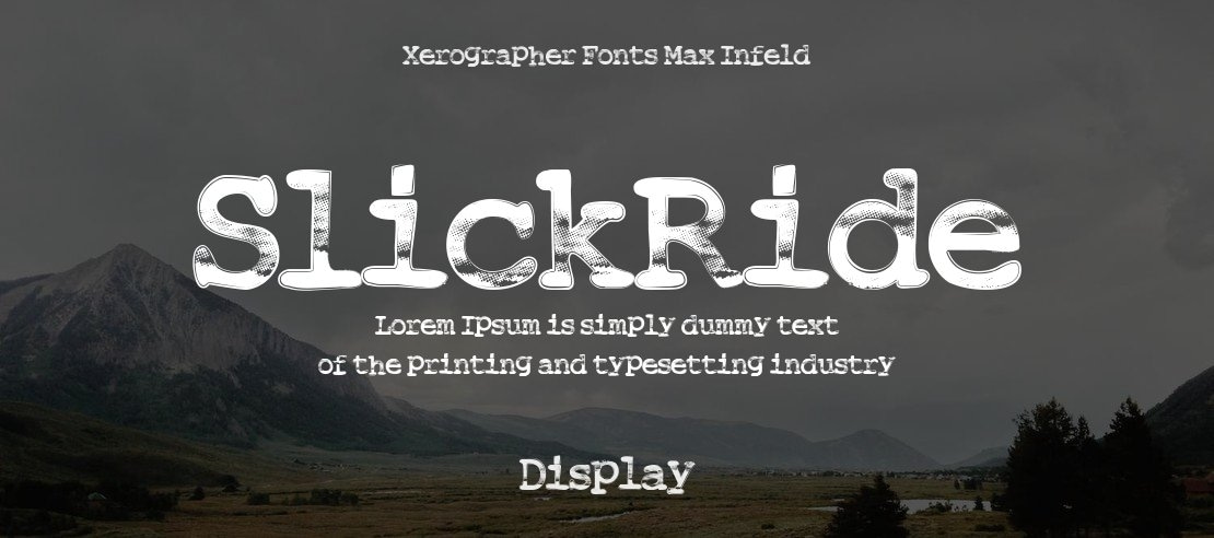 SlickRide Font