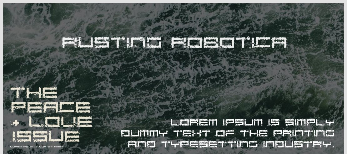 Rusting Robotica Font Family