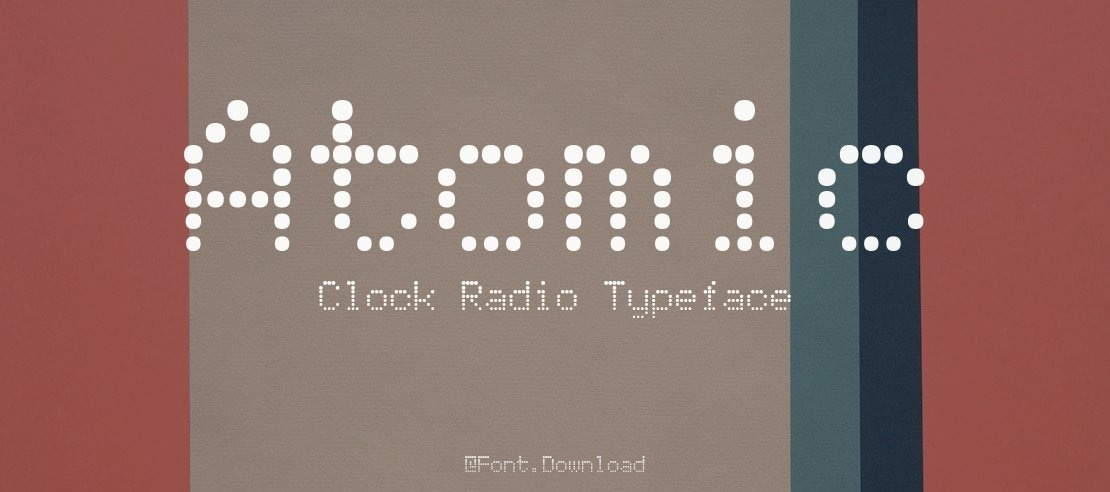 Atomic Clock Radio Font