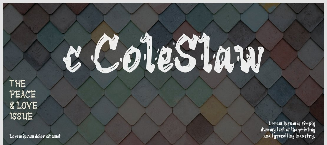 c ColeSlaw Font