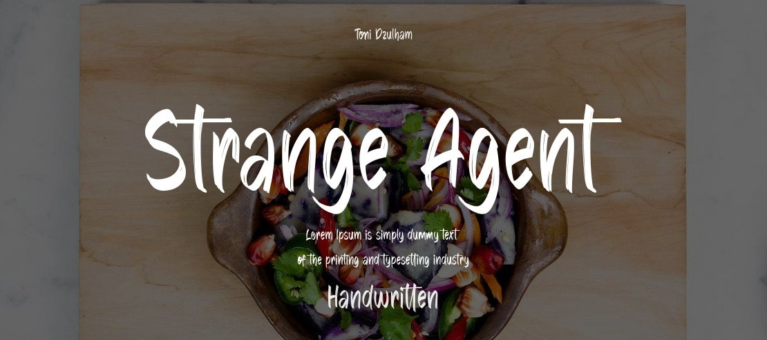 Strange Agent Font Family