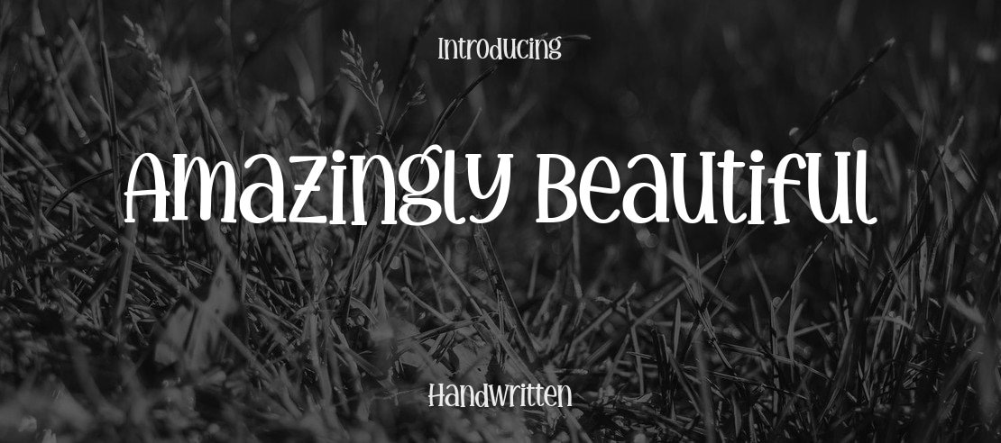 Amazingly Beautiful Font