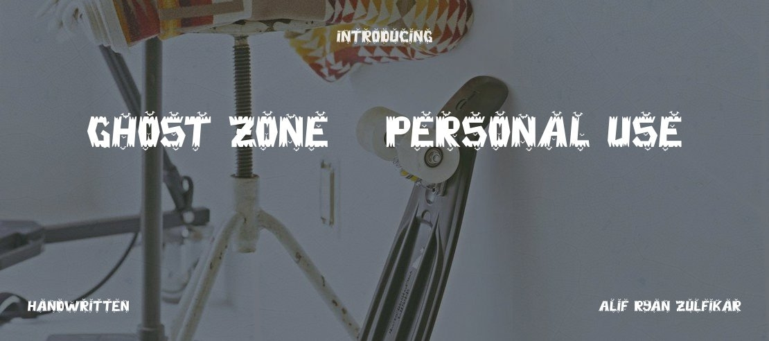 Ghost Zone - Personal Use Font