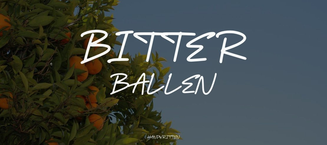 Bitter Ballen Font