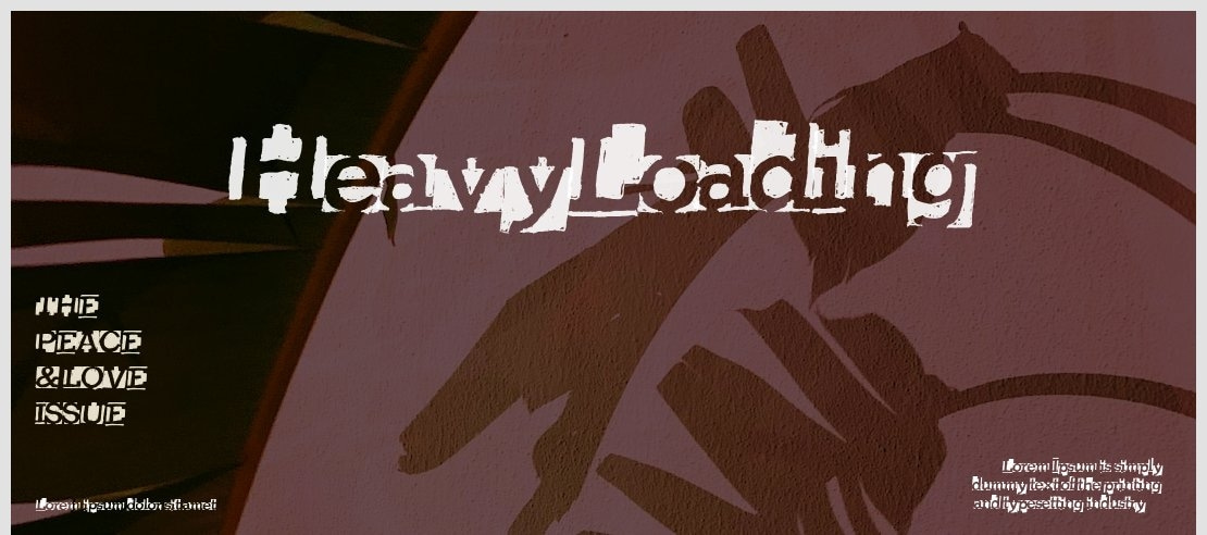 HeavyLoading Font