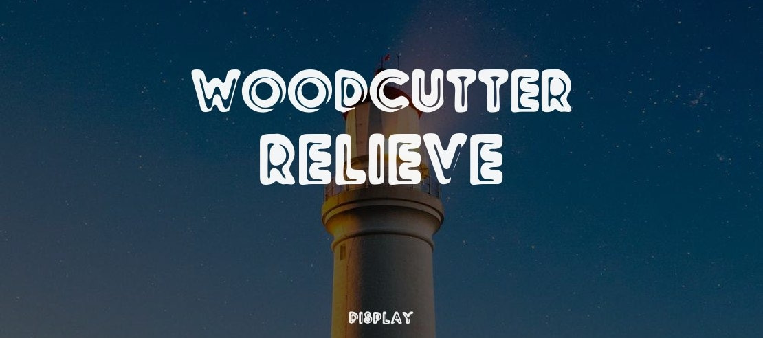 Woodcutter Relieve Font