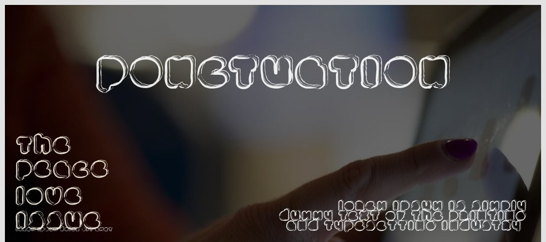 PONCTUATION Font