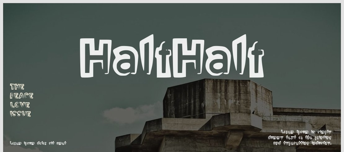 HalfHalf Font