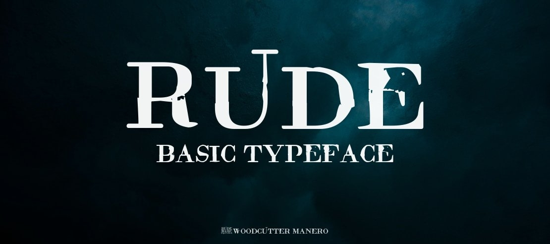 Rude Basic Font