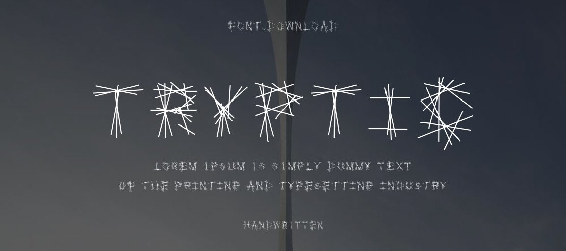 Tryptic Font