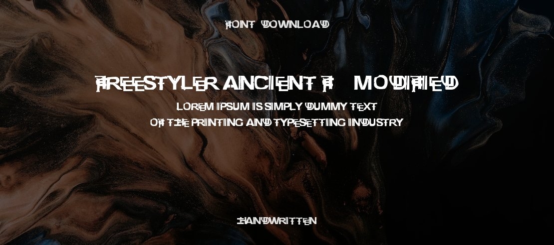 freestyler ancient f6(modified) Font