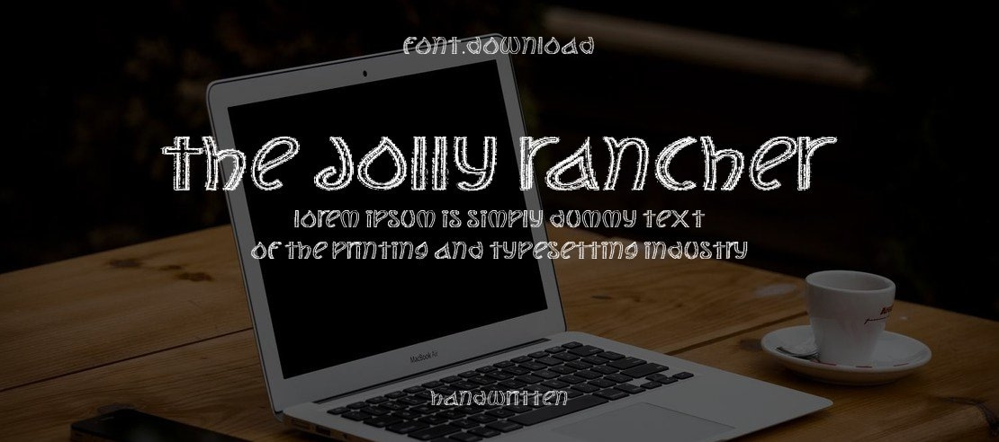 The Jolly Rancher Font