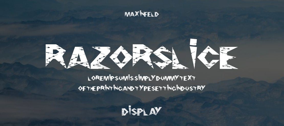 RazorSlice Font