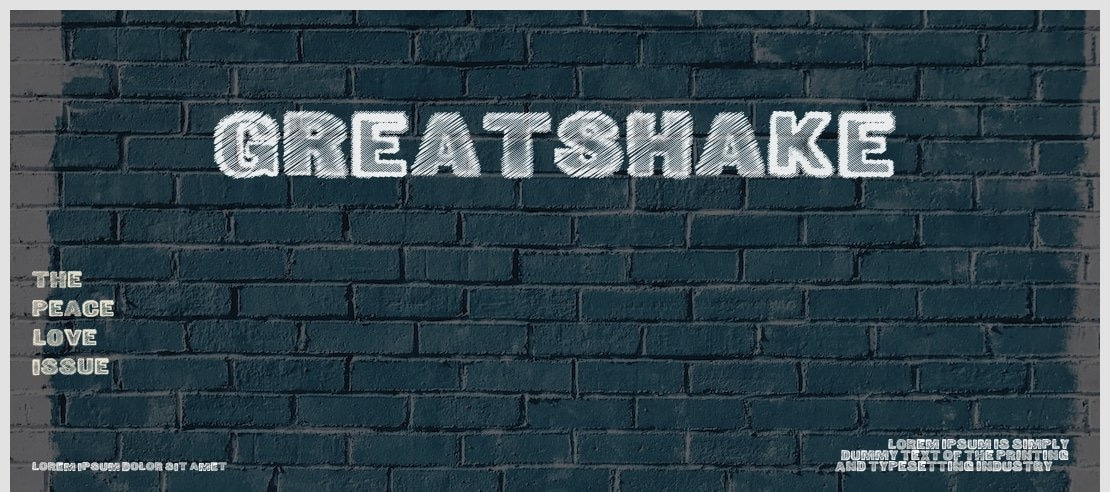 GreatShake Font