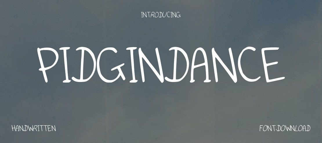 PidginDance Font