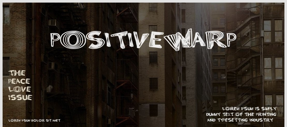 PositiveWarp Font