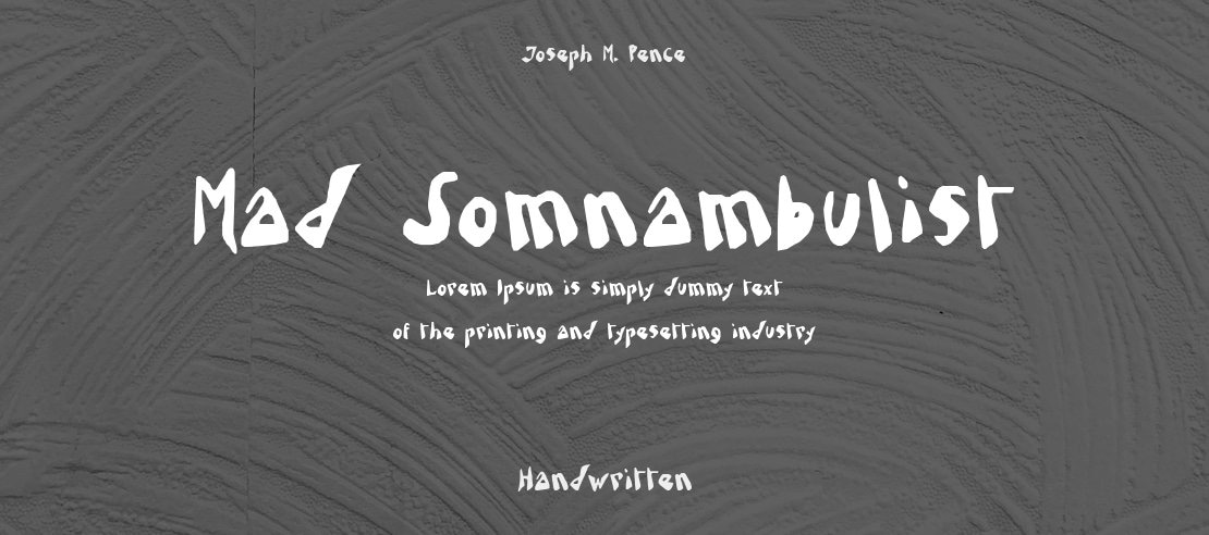 Mad Somnambulist Font