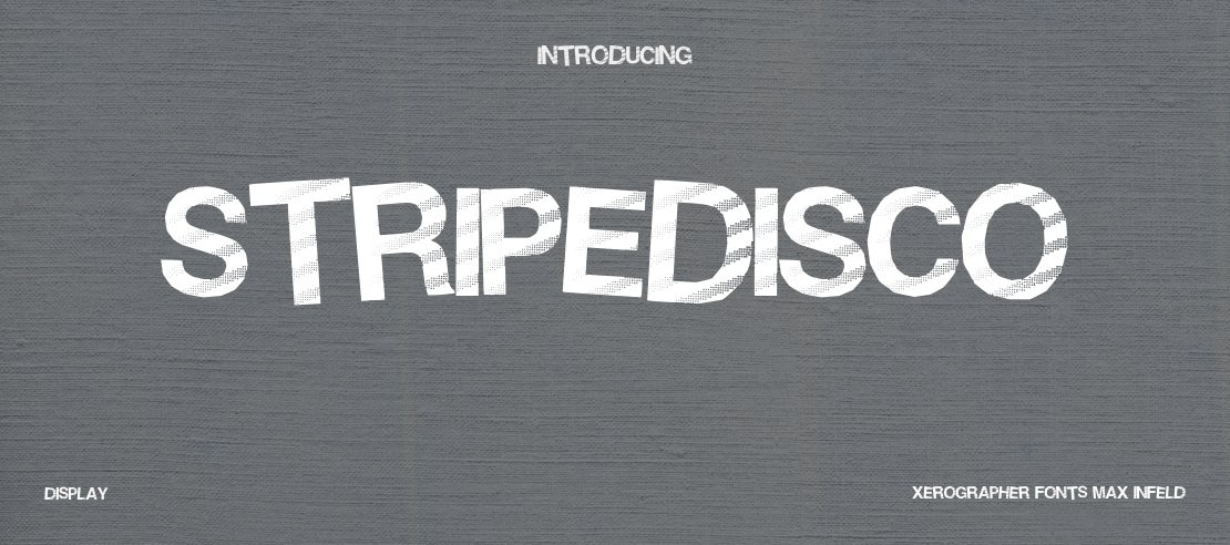 StripeDisco Font