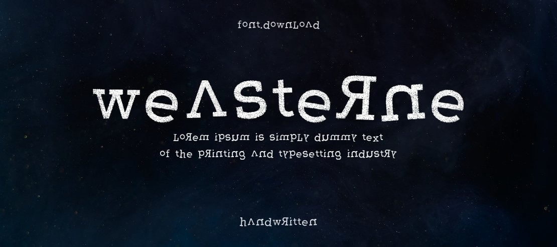 Weasterne Font