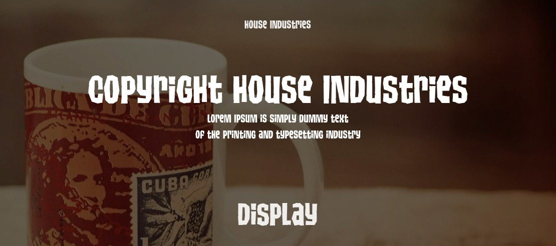 Copyright House Industries Font