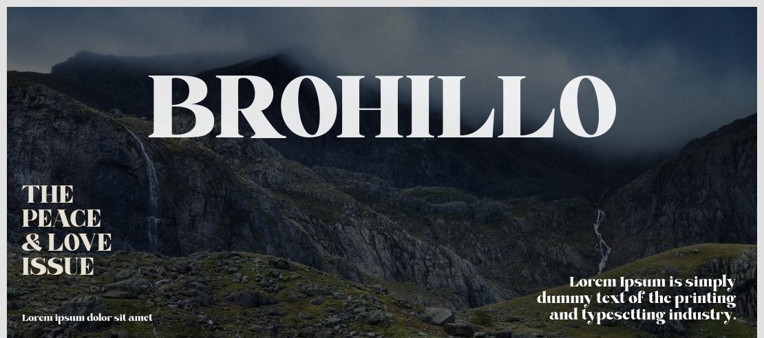 BROHILLO Font