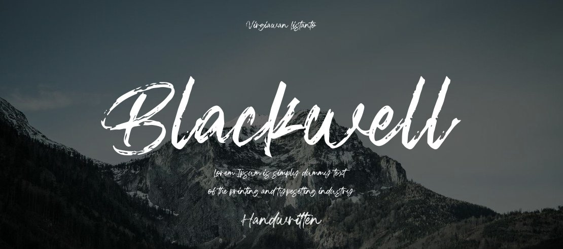 Blackwell Font