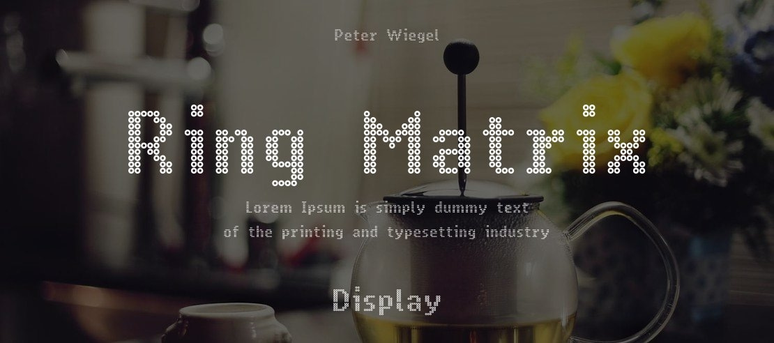 Ring Matrix Font Family