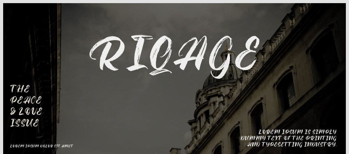 Riqage Font