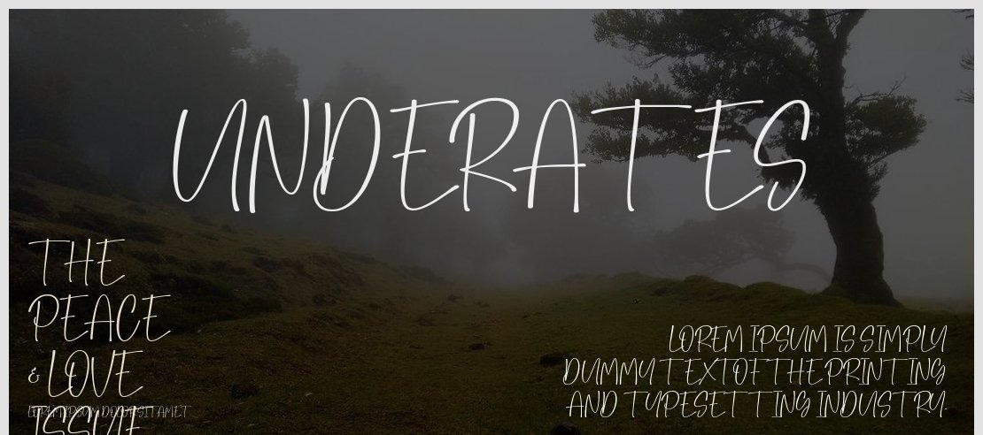 Underates Font