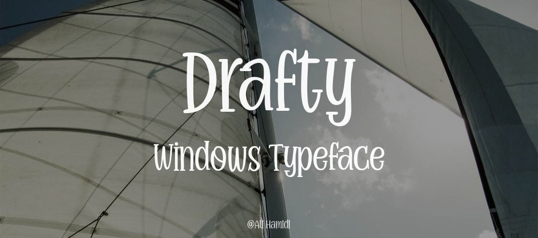 Drafty Windows Font