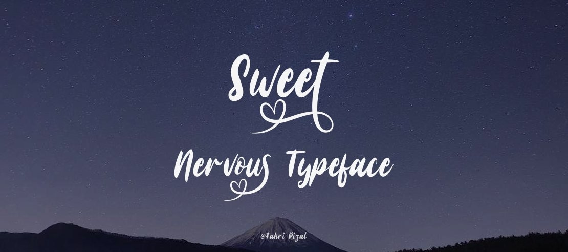 Sweet Nervous Font