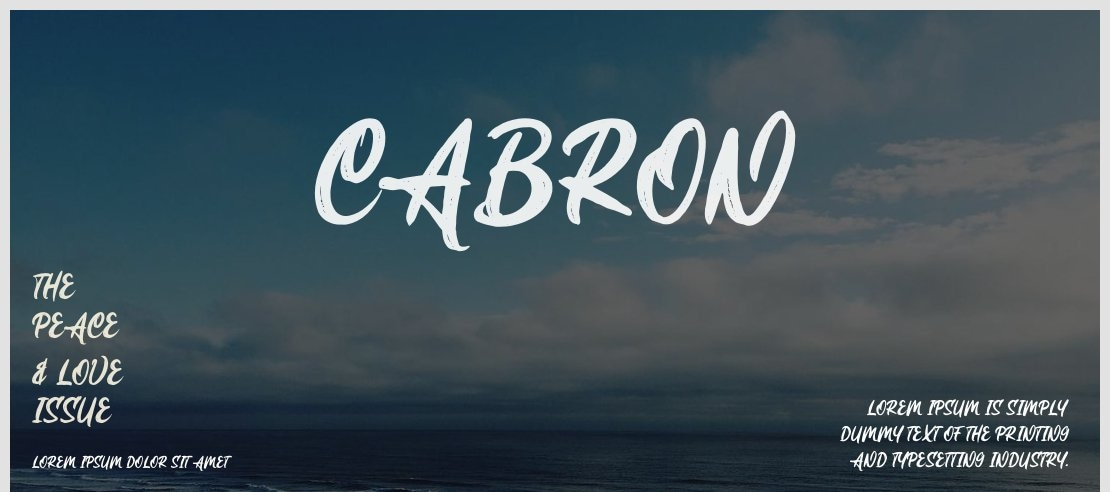 Cabron Font