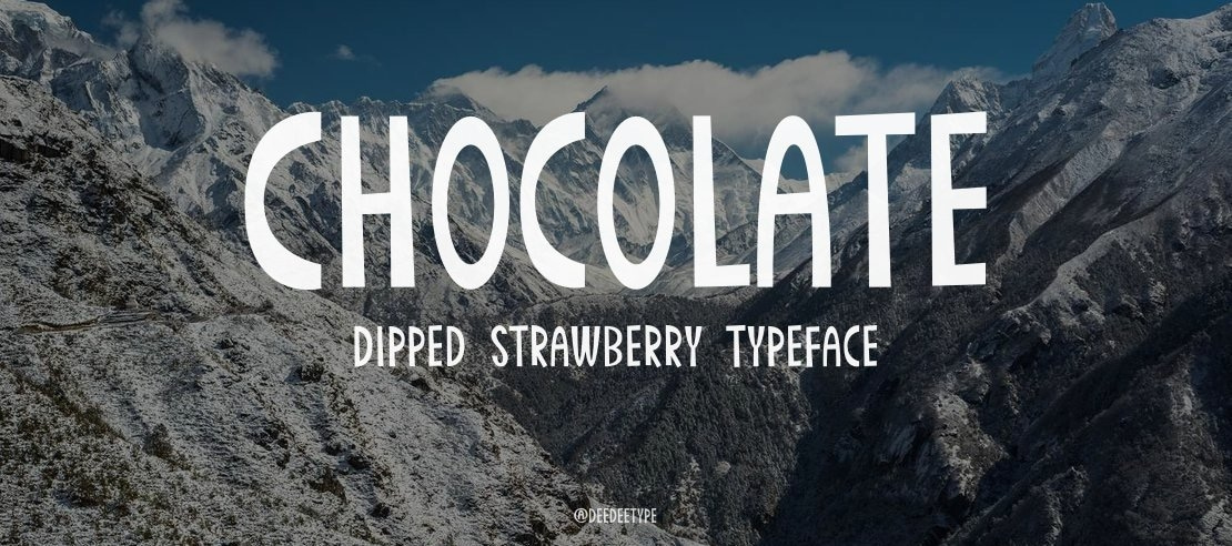 Chocolate Dipped Strawberry Font