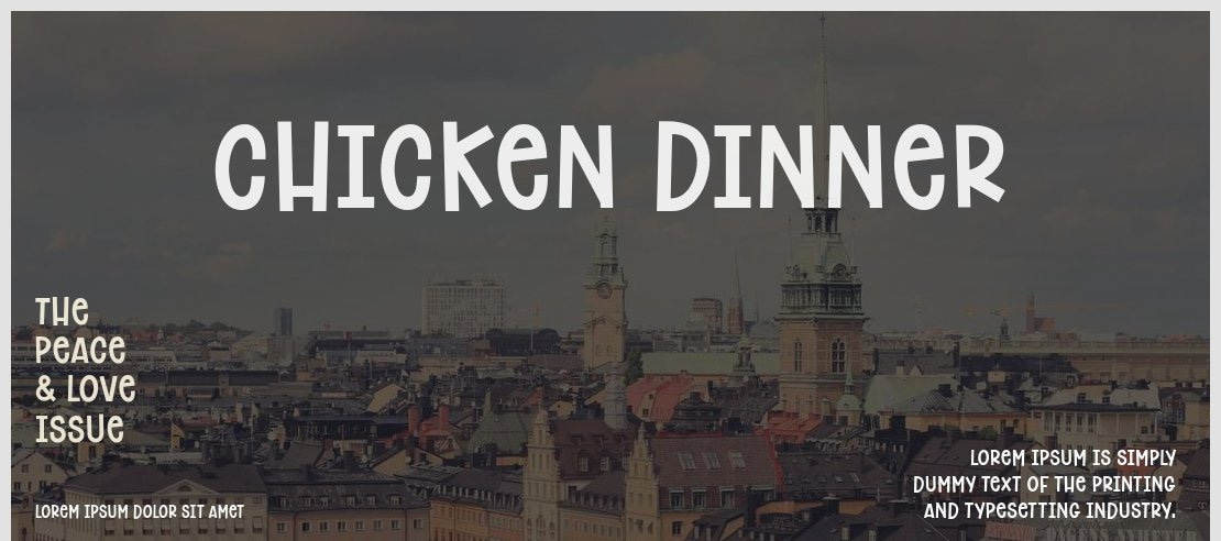 Chicken Dinner Font