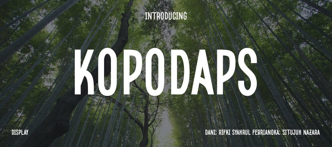 Kopodaps Font