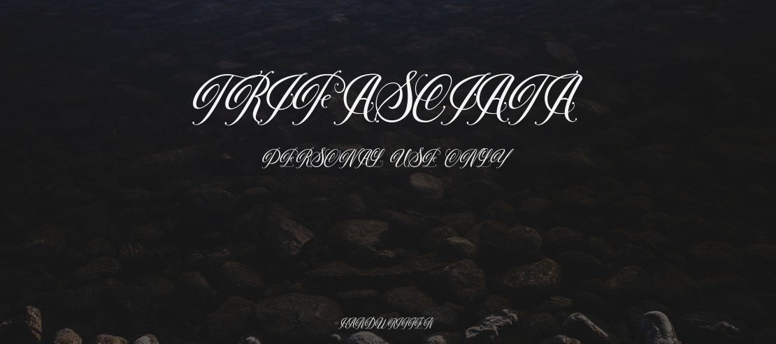 Trifasciata Personal Use Only Font