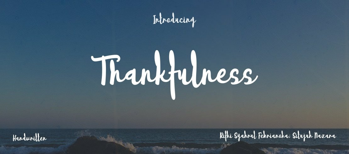 Thankfulness Font Family