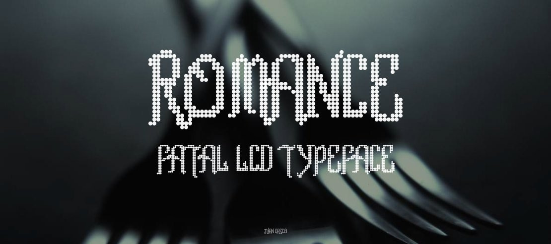 Romance fatal LCD Font