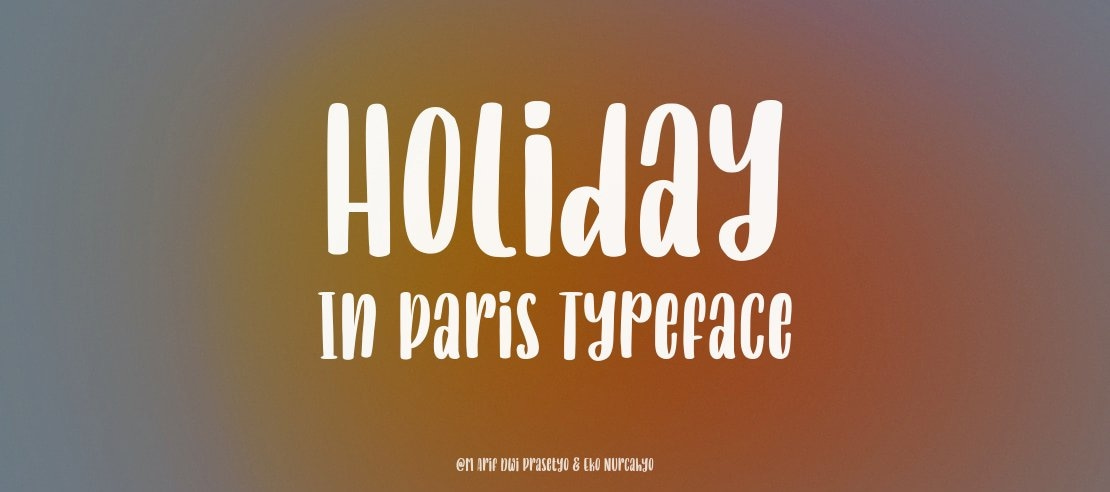 Holiday In Paris Font