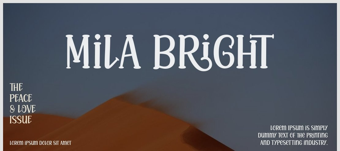 Mila Bright Font