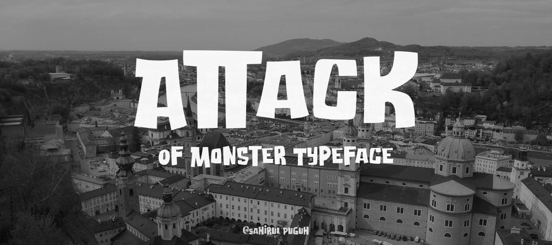 Attack Of Monster Font