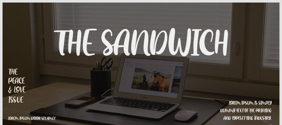 The Sandwich Font